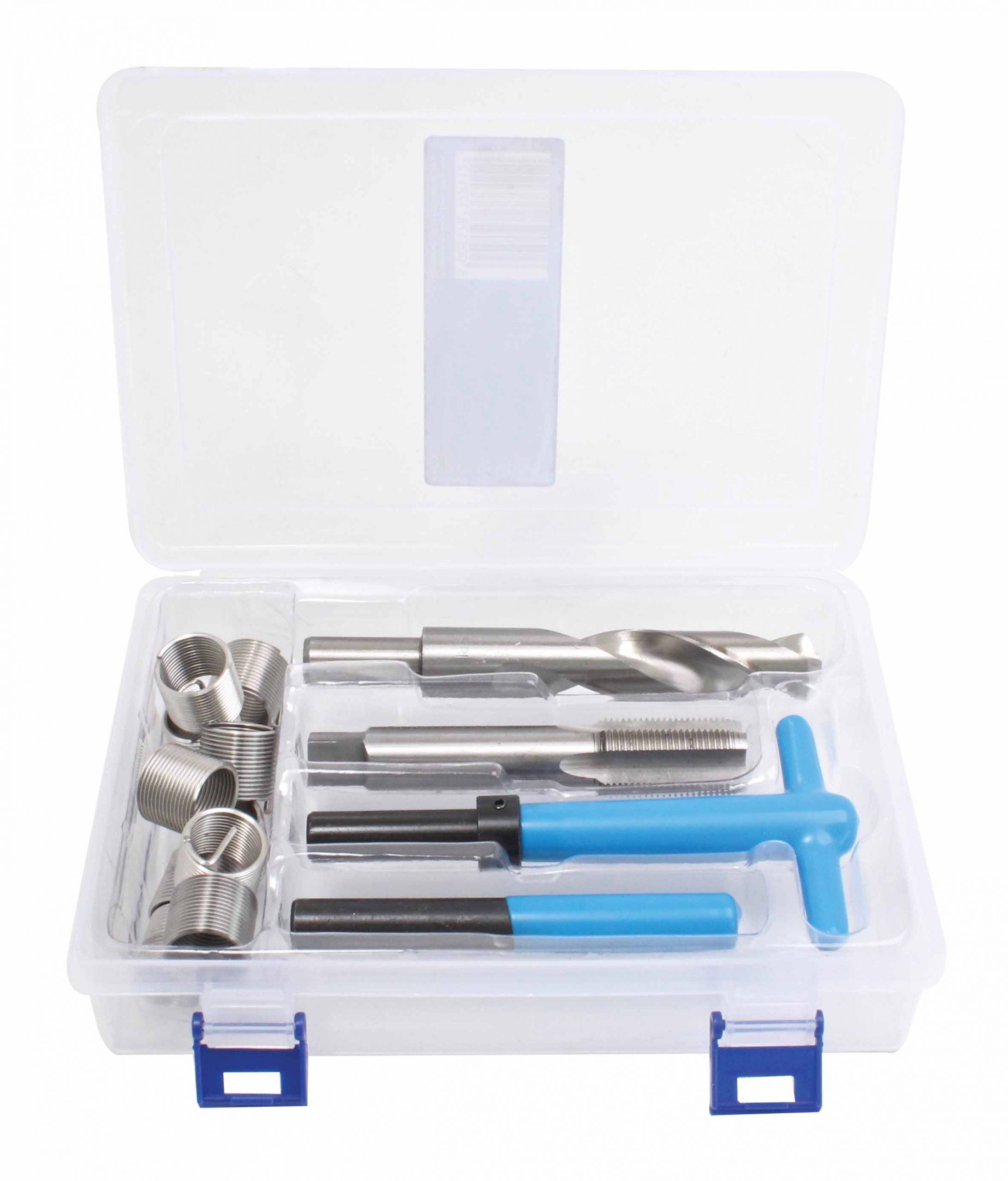 Kit di riparazione filettatura M18 x 1.5, helicoil ripristino strumenti di riparazione filo, kit inserto filo compatibile set di utensili manuali per riparazione auto. kit di riparazione per filetti