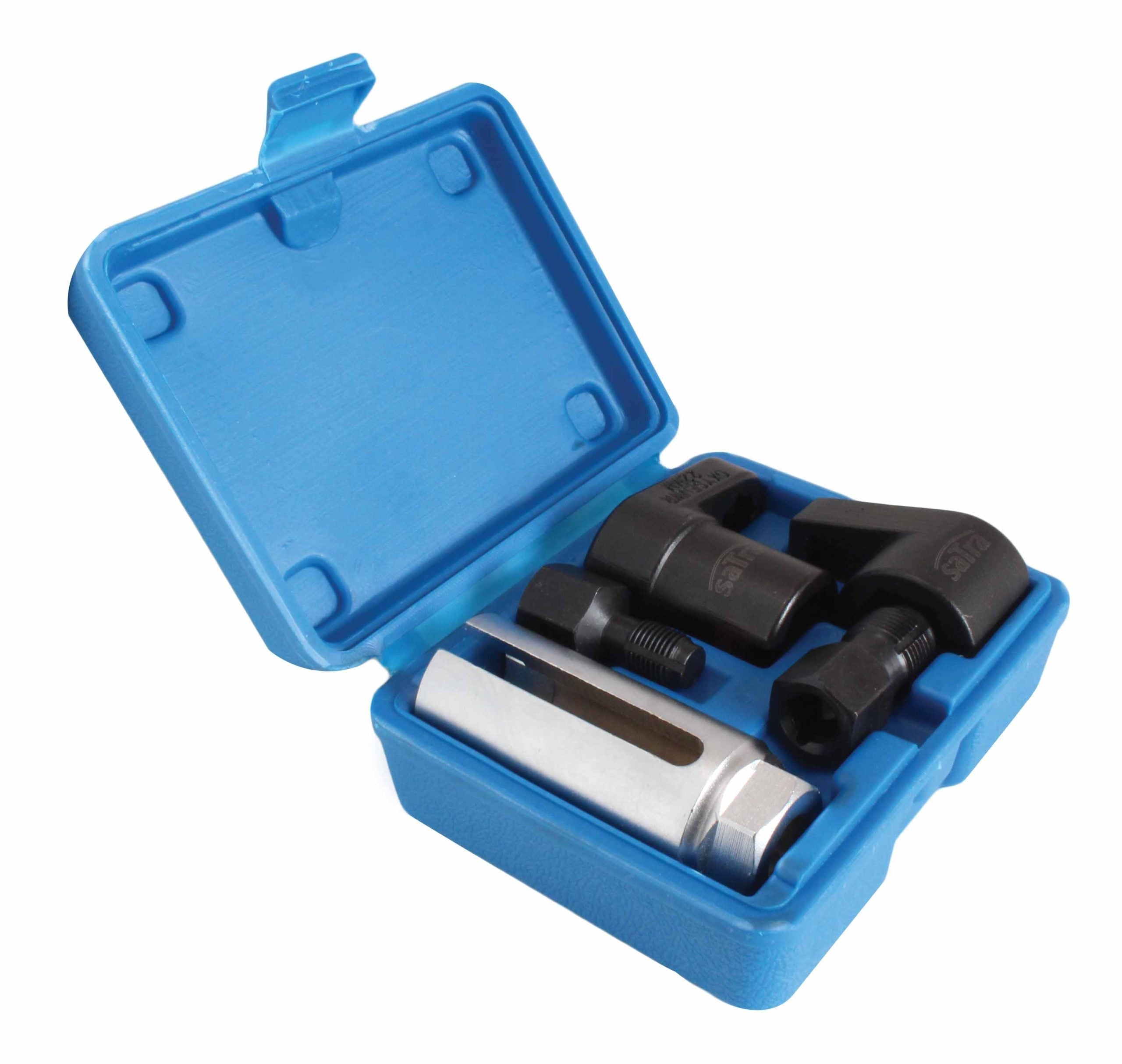Set di 5 chiavi per sonde lambda 22mm, emulatore sonda lambda, riparazione filettatura, con attacco da 3/8 1/2 7/8" pollici, auto sonda lambda