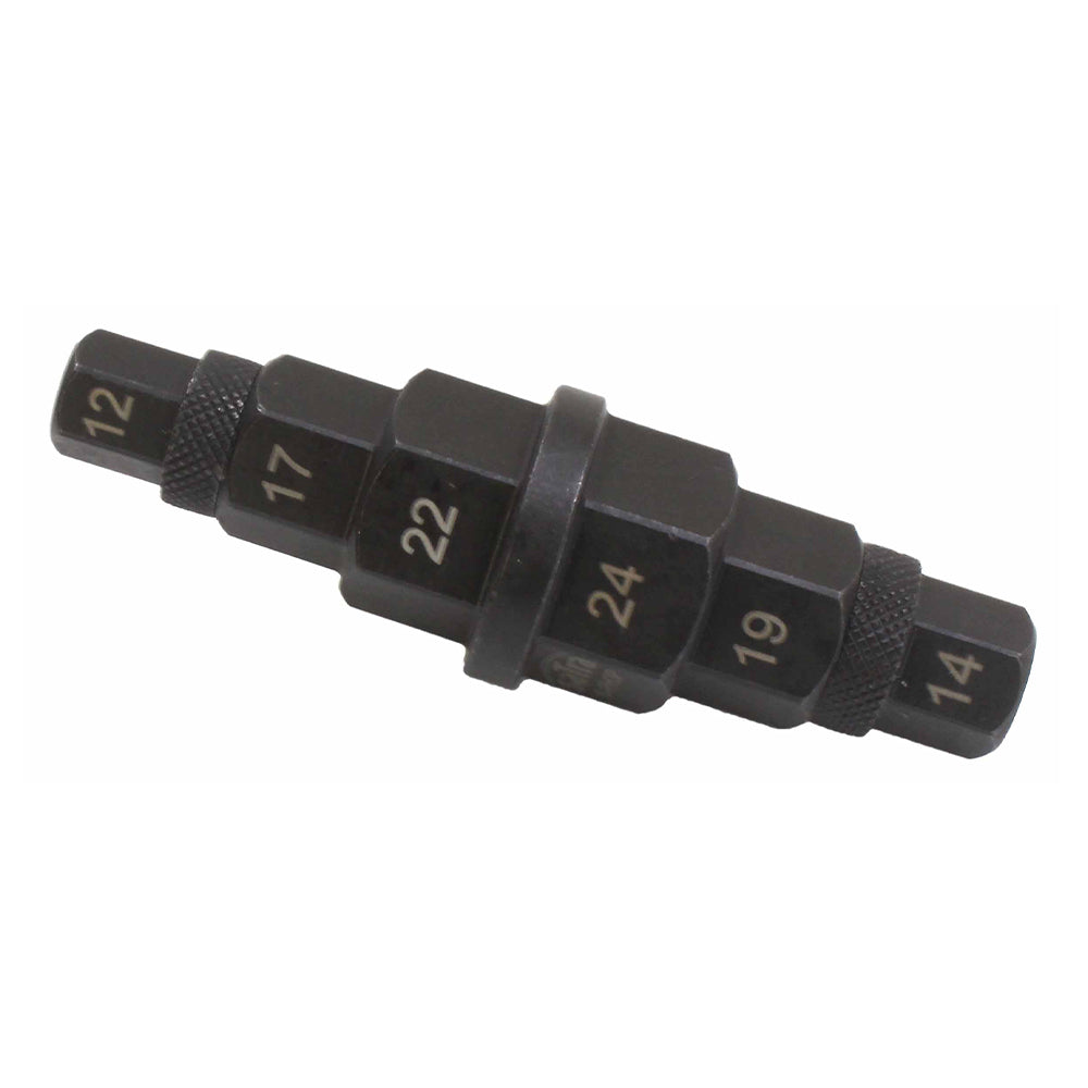 Chiave esagonale per ruota moto, 3/8", brugola ruota moto, attrezzo esagonale per asse ruota anteriore, strumenti di riparazione driver asse esagonale mandrino per 12mm-24mm asse anteriore