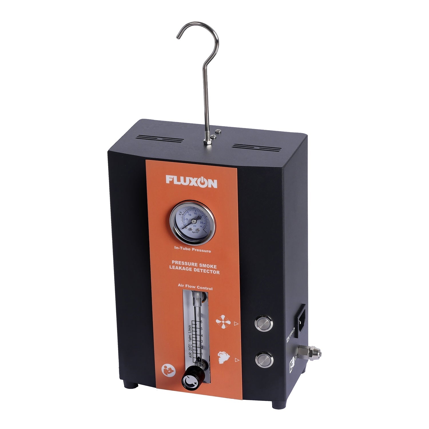 Macchina fumogena EVAP automotive pompa d'aria incorporata, generatore di fumo per individuazione perdite circuiti auto, tester di rilevamento perdite di fumo per tutte le auto dc 12v, moto, camion leggeri, barche, atv, motoslitte ect.