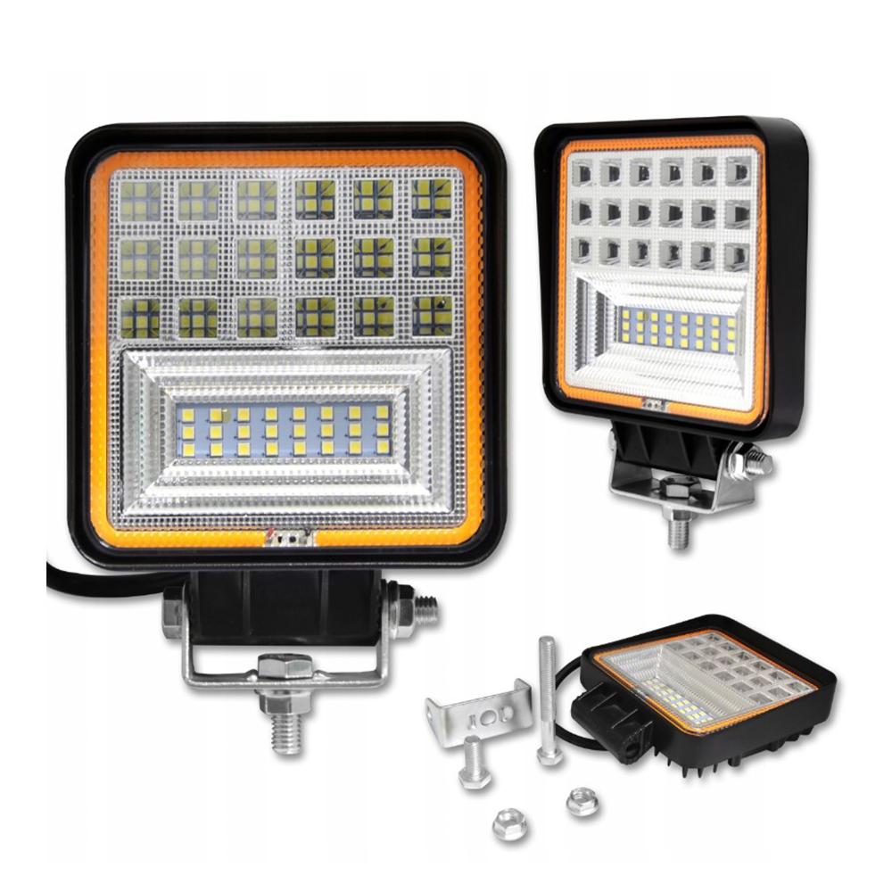 Faro da lavoro LED, luci per fuoristrada auto, 10–60 V 126 W, fari led impermeabile fuoristrada barra, fendinebbia, faretti fendinebbia per moto SUV ATV UTV camion tour di guida