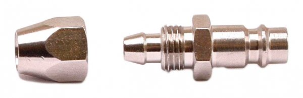 Innesto attacco rapido per aria compressa, raccordo rapido tubo compressore 8 × 10 mm