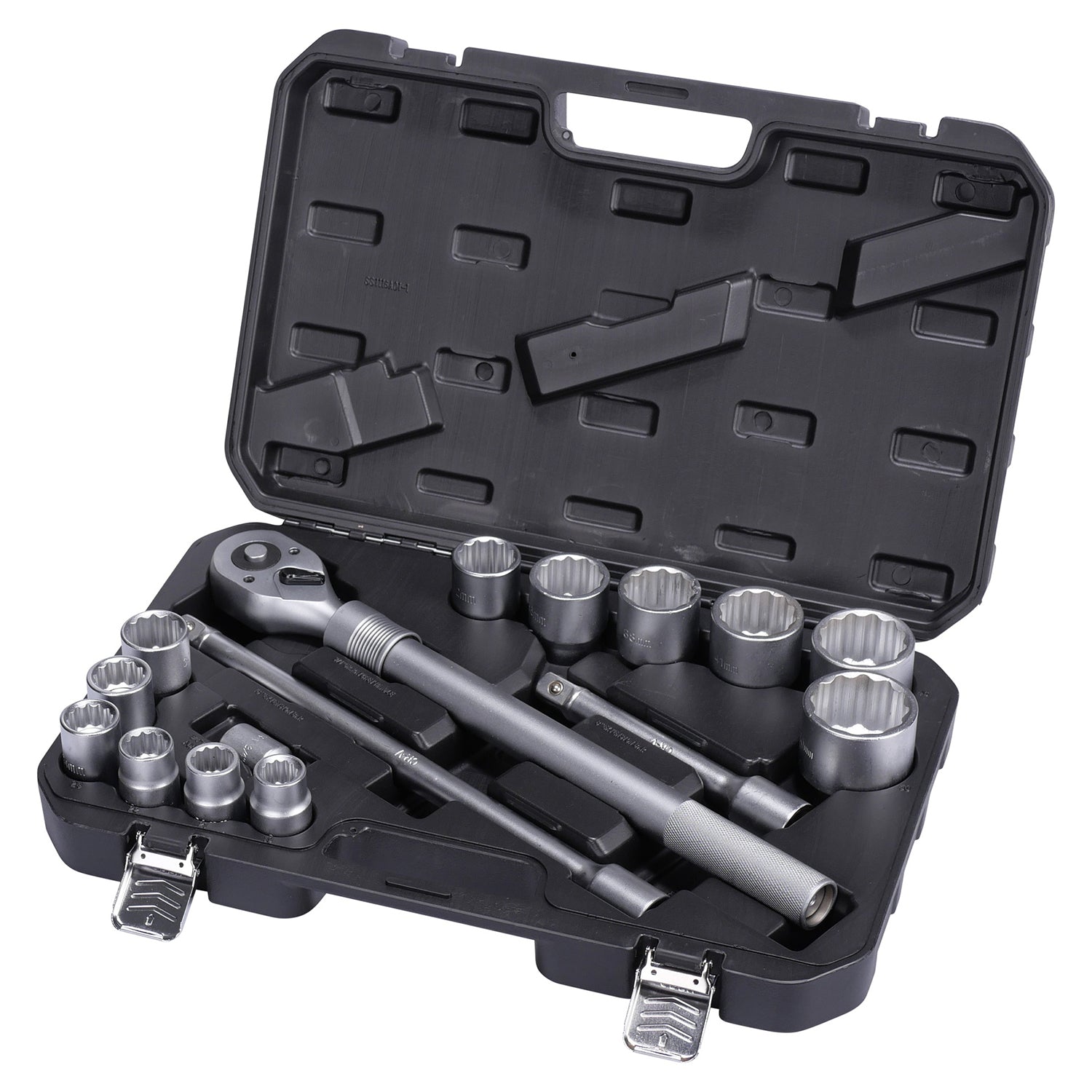 Set di 16 bussole a impatto, bussole a impulsi profondo, poligonali, bussole a impatto attacco 3/4", 19-50 mm