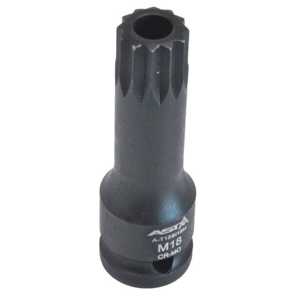 Chiave a bussola multidente M16, Cr-Mo, attacco 1/2" pollici