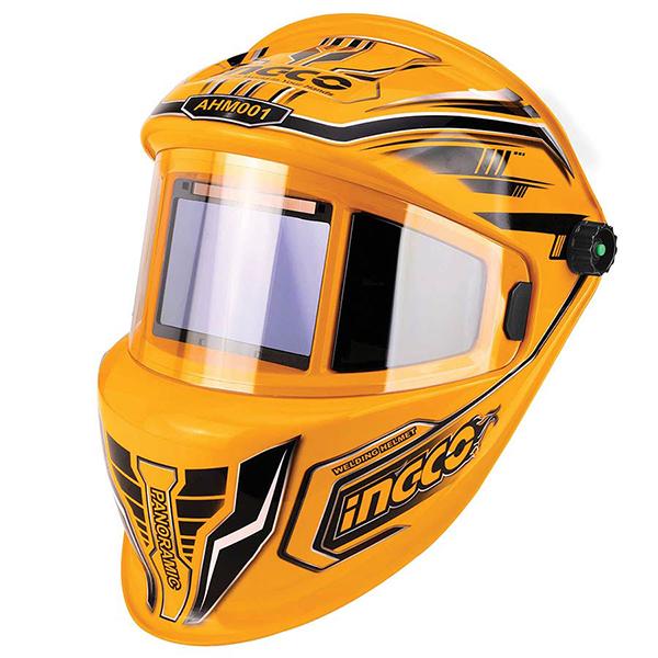 Casco per saldatore anti-cook per saldatura con oscuramento solare automatico, maschera saldatura, casco per saldatura, a cristalli liquidi Ingco