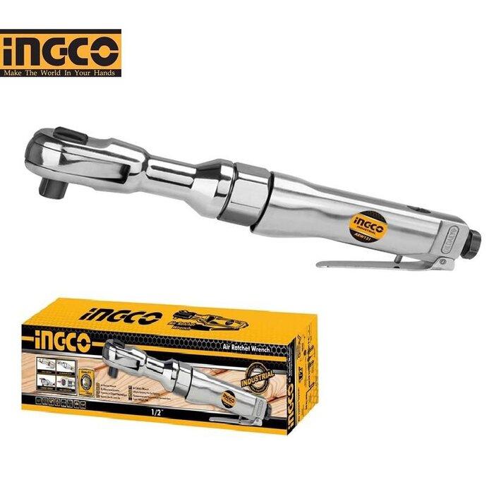 Chiave a cricchetto ad aria compressa da 1/2", avvitatore a cricchetto pneumatico, super veloce e resistente, coppia massima da 68 n.M, Ingco