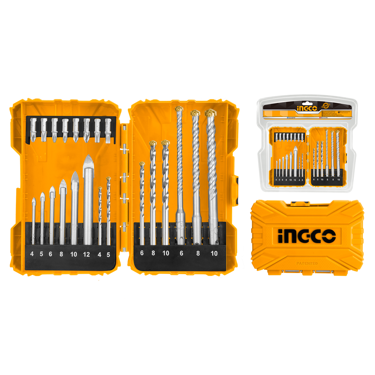 Kit punte e inserti, pezzi lavoro fai da te trapano idea regalo, 22 pezzi Ingco