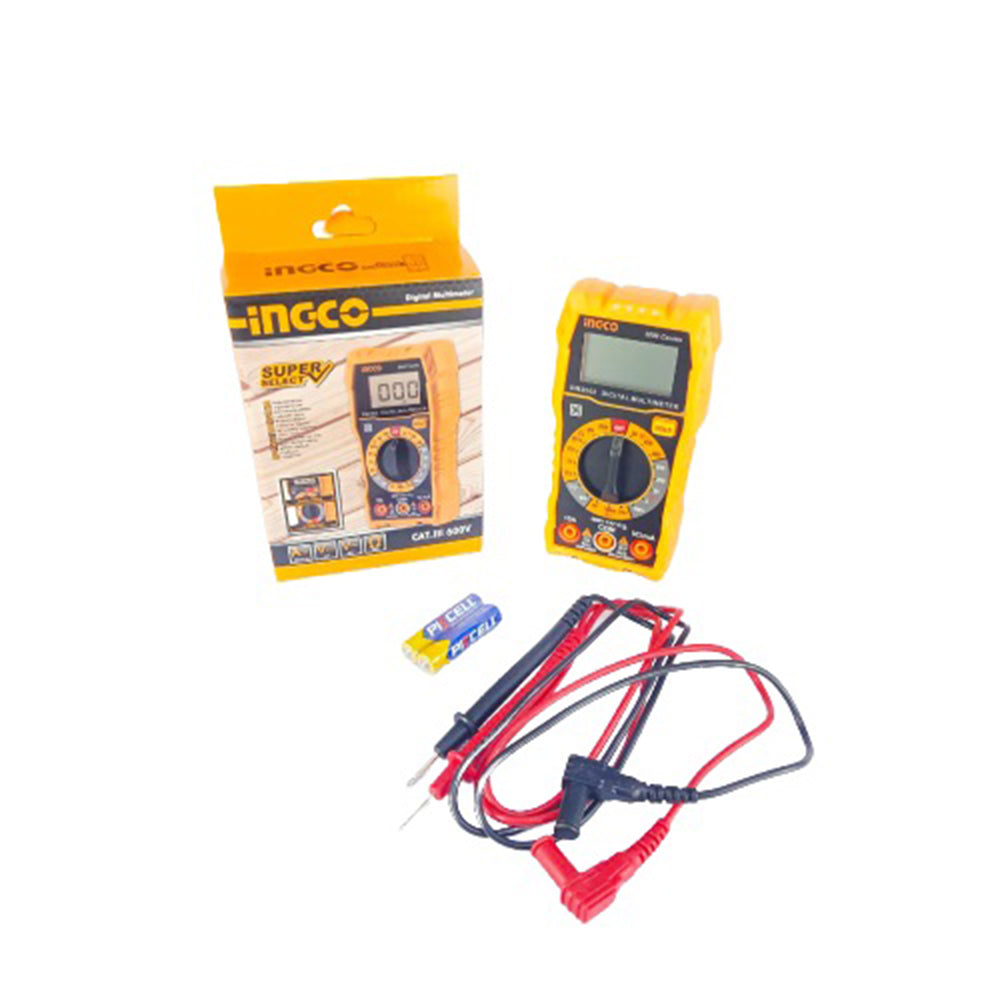 Multimetro digitale, tester portatile, conta tensione ca cc/corrente 200.1 Ingco