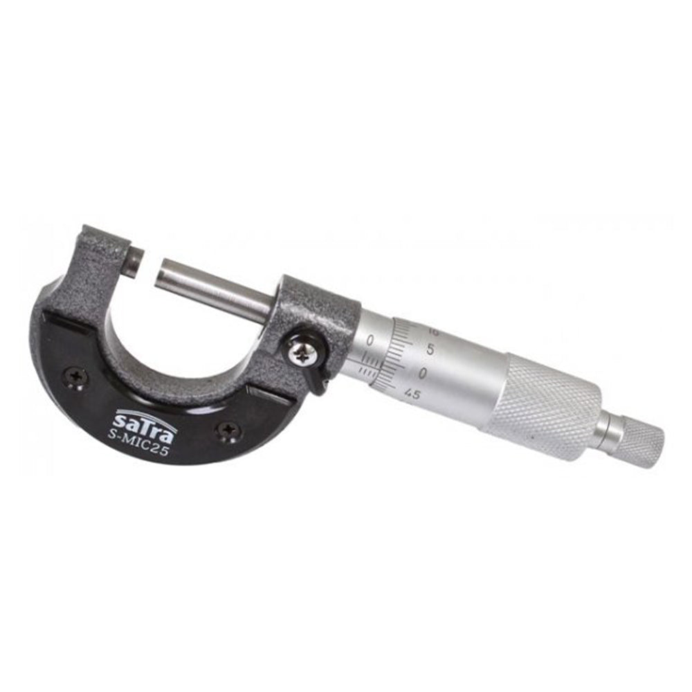 Micrometro esterno metrico ad alta precisione per ingegneria metallurgica e meccanica automobilistica, strumento di misura micrometro, micrometro per esterni precisione risoluzione 0-25mm
