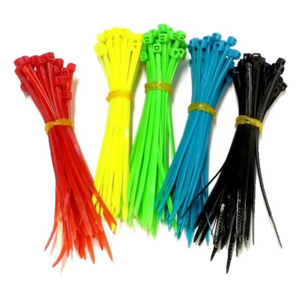 Set 600 fascette elettricista, fascette plastica, fascette nere resistente alle temperature, resistenza alla rottura per gestione dei cavi elettrici, fili, giardinaggio
