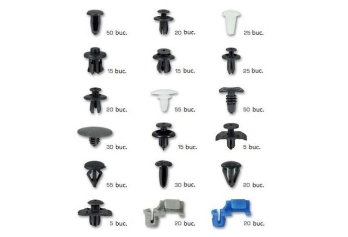 Set completo di clip di montaggio in plastica per auto - confezione rivetti, clip e fissaggi universali per veicoli - carrozzeria e accessori auto, clip di fissaggio per auto, Mazda 475 pezzi
