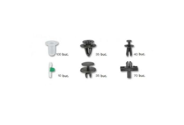 Set completo di clip di montaggio in plastica per auto - confezione rivetti, clip e fissaggi universali per veicoli - carrozzeria e accessori auto, clip di fissaggio per auto, BMW 290 pezzi