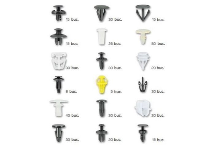 Set completo di clip di montaggio in plastica per auto - confezione rivetti, clip e fissaggi universali per veicoli - carrozzeria e accessori auto, clip di fissaggio per auto, Honda 345 pezzi