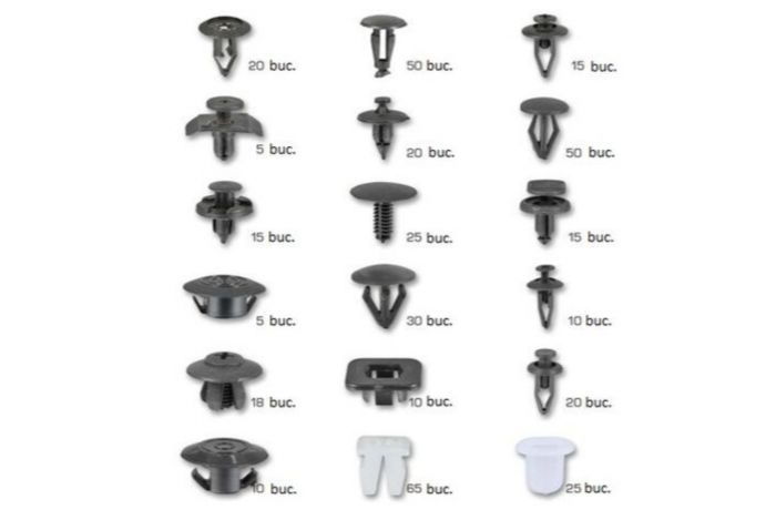 Set completo di clip di montaggio in plastica per auto - confezione rivetti, clip e fissaggi universali per veicoli - carrozzeria e accessori auto, clip di fissaggio per auto, Nissan 408 pezzi