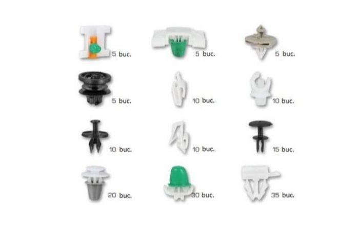 Set completo di clip di montaggio in plastica per auto - confezione rivetti, clip e fissaggi universali per veicoli - carrozzeria e accessori auto, clip di fissaggio per auto, VW Audi 160 pezzi