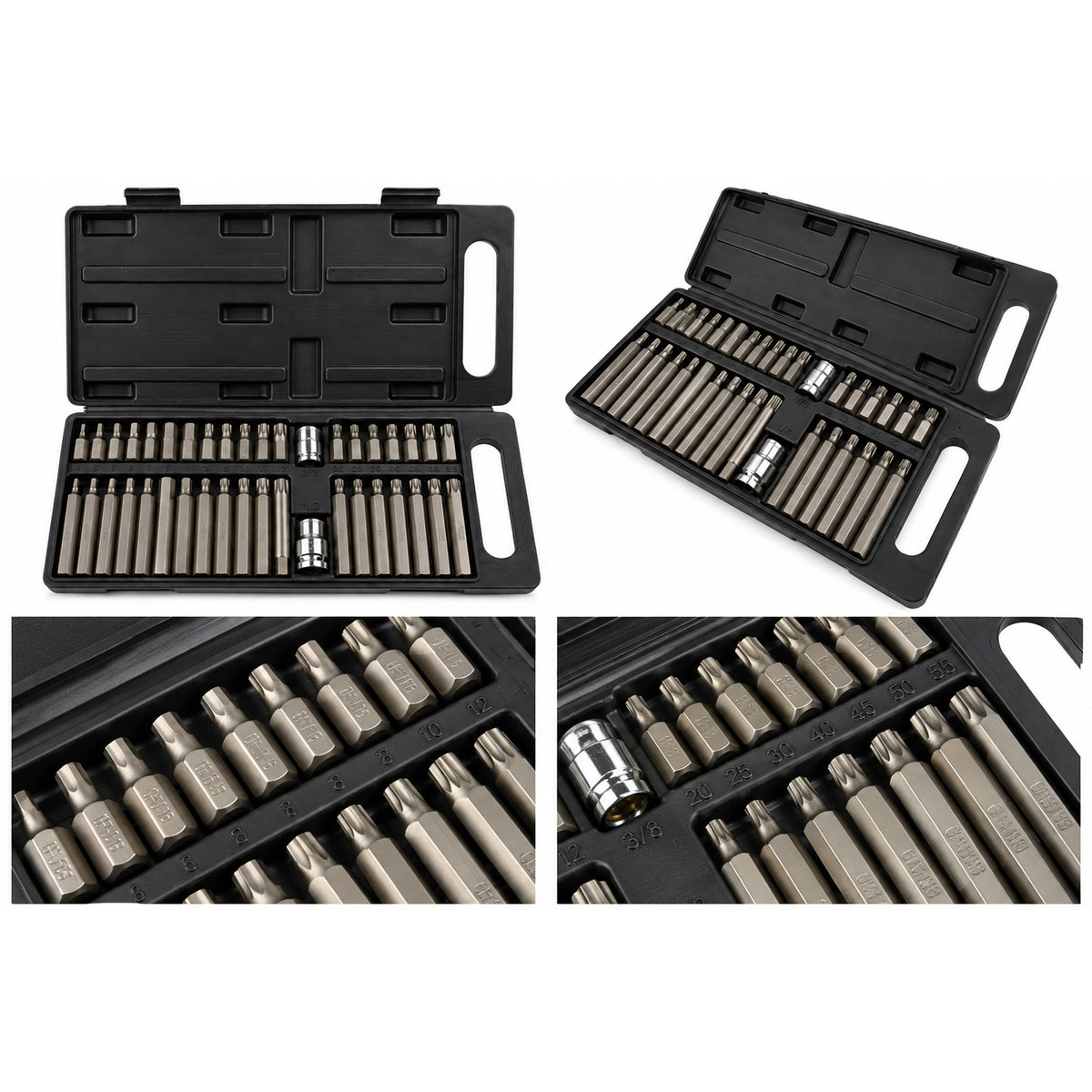 Set inserti in valigetta in plastica,40 pezzi