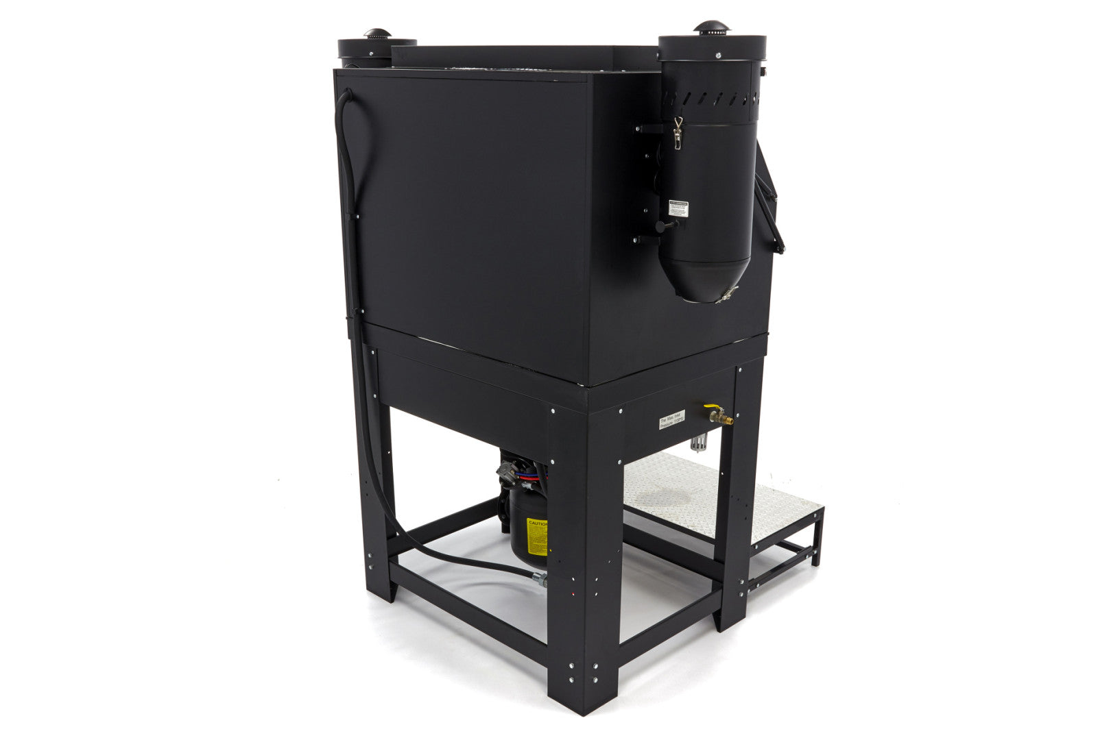 Cabina di sabbiatura/sabbiatrice a pressione professionale con doppio aspiratore, con 2 estrattori SBC 990 litri