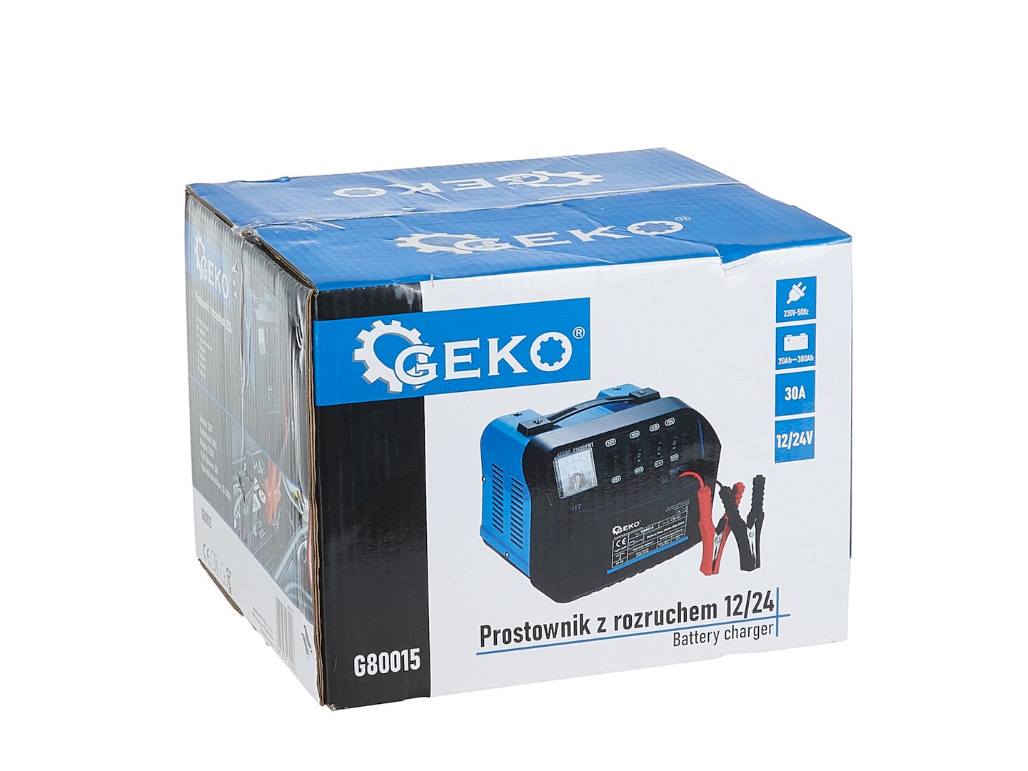 Caricabatterie auto CB50 12V/24V 30A , avviatore per batterie auto 20-380Ah