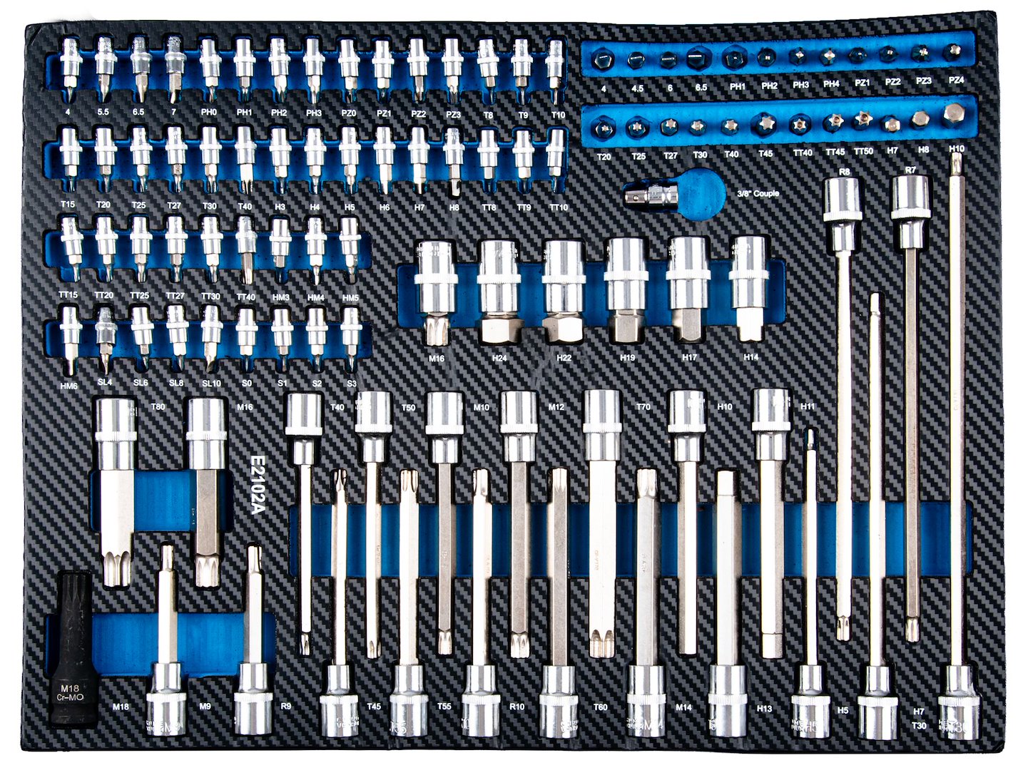 Carrello porta attrezzi / portautensili completo di 258 utensili 7 cassetti, 7 moduli inserti, inclusi, Geko