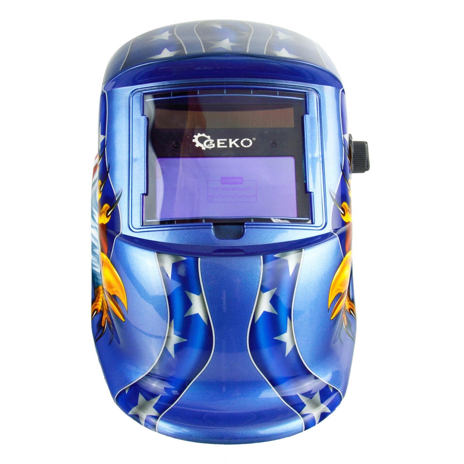 Casco-maschera per saldatura con oscuramento solare automatico Profi-Eagle Geko