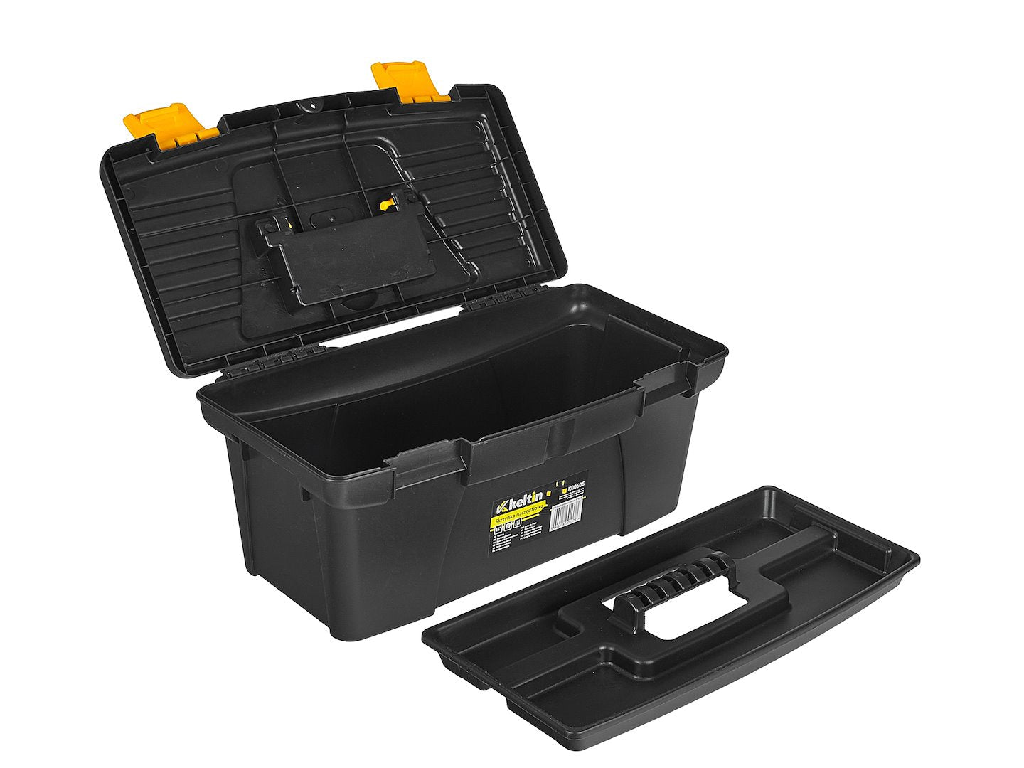Cassetta porta utensili, nero/giallo, 16", 41 x 21 x 20 cm Keltin
