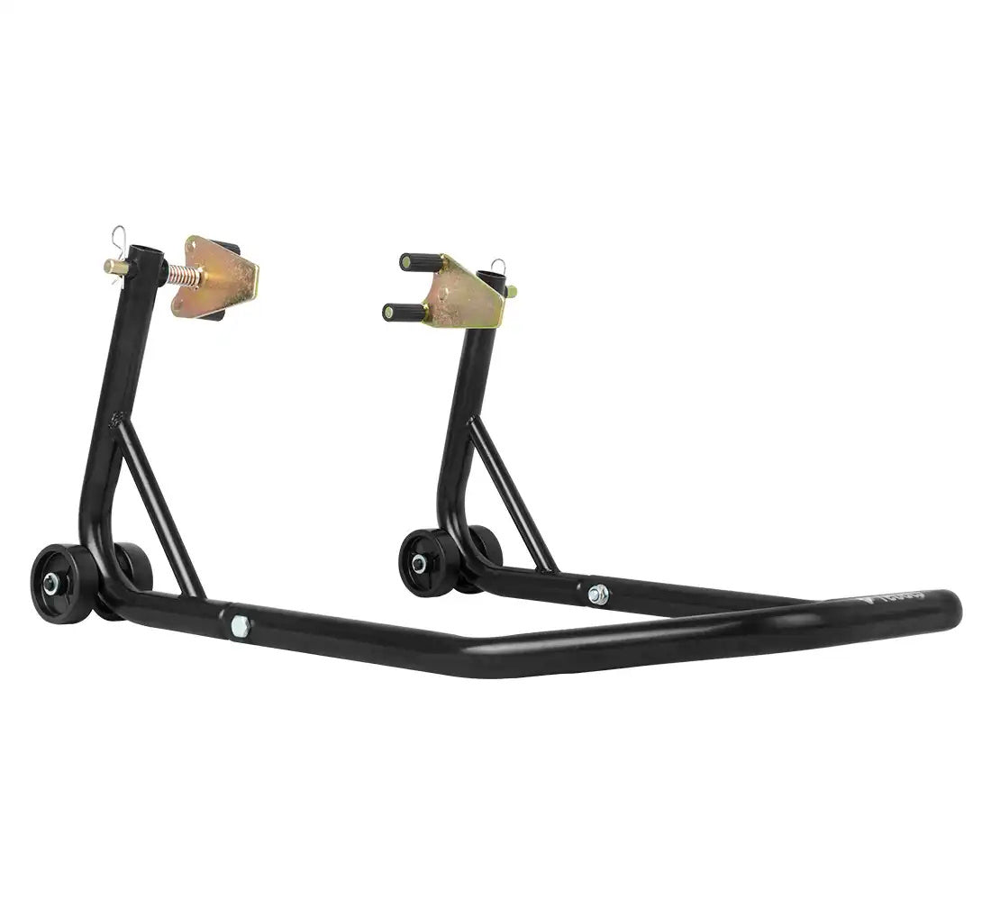 Cavalletto per ruote anteriori per il sollevamento della moto bici garage capacità carico max. 100kg, cavalletto supporto per moto bici da officina adatto testa della forcella a doppia u + l, Redats