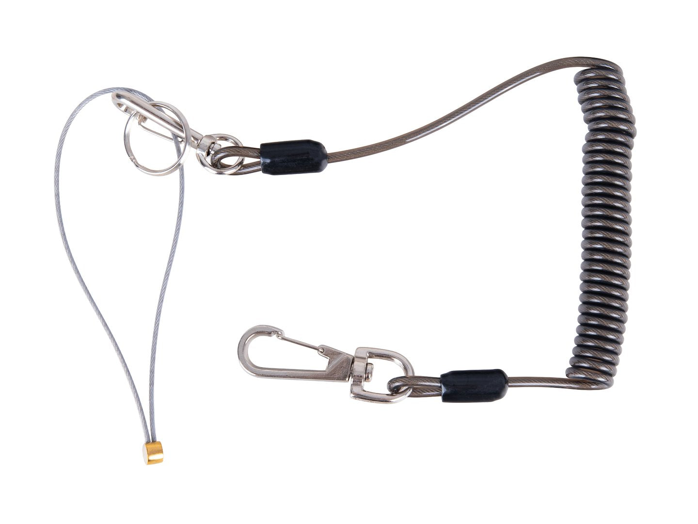 Corda per attrezzi da lavoro con moschettone, cordino anticaduta attrezzi di sicurezza, 170 cm, capacità 3 kg, Geko