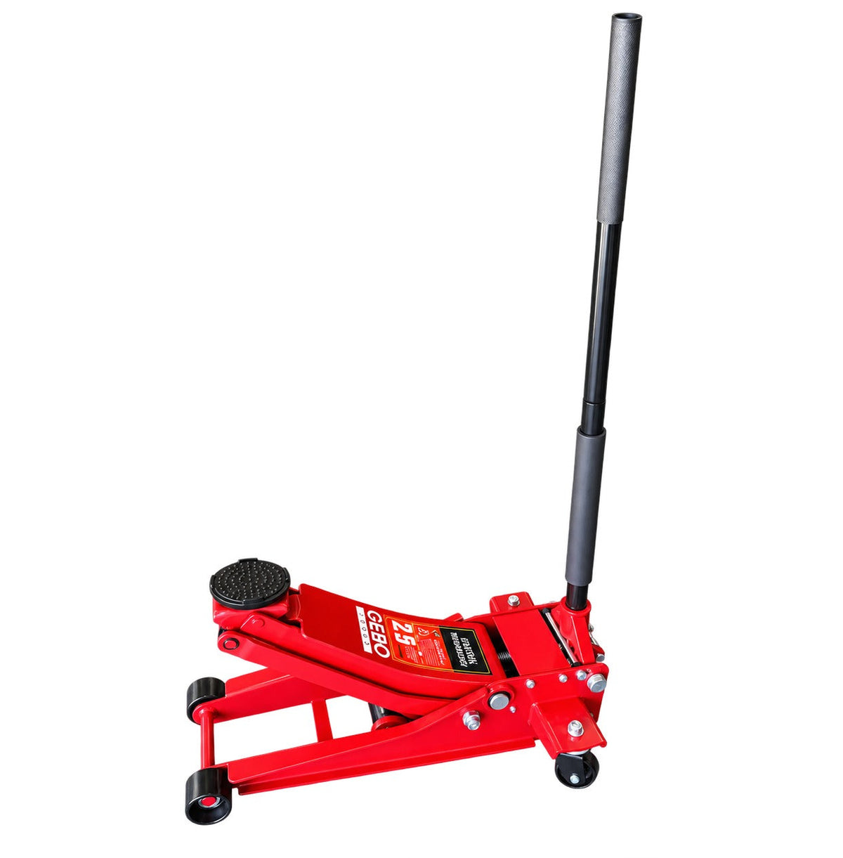 Cric idraulico 2,5 tonnellate, ribassato, a doppio pistone ,sollevatore per auto, 78-495mm Gebo Tools
