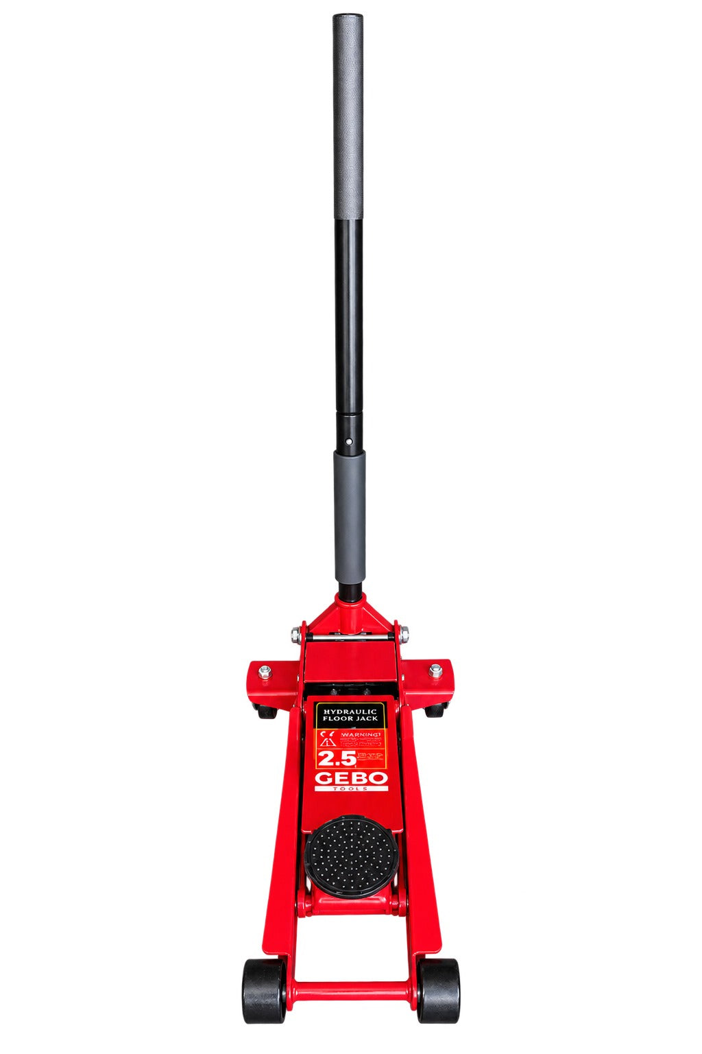 Cric idraulico 2,5 tonnellate, ribassato, a doppio pistone ,sollevatore per auto, 78-495mm Gebo Tools