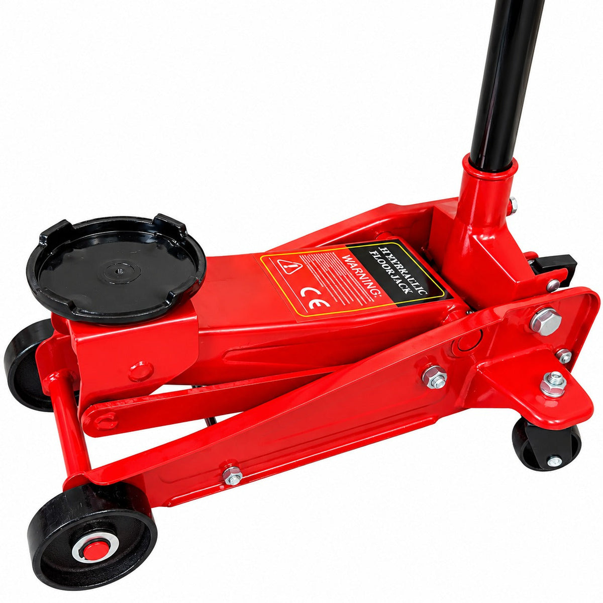 Cric a carrello sollevatore auto, martinetto idraulico professionale a carrello con profilo ribassato, 3 tonnellate, altezza di sollevamento 150-480 mm Gebo Tools