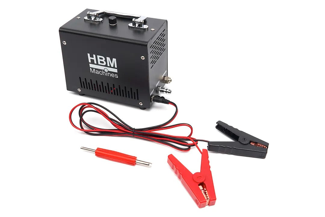 Macchina fumogena EVAP automotive pompa d'aria incorporata, generatore di fumo per individuazione perdite circuiti auto, tester di rilevamento perdite di fumo per tutte le auto dc 12v, moto, camion leggeri, barche, atv, motoslitte ect., con accessori, Hbm