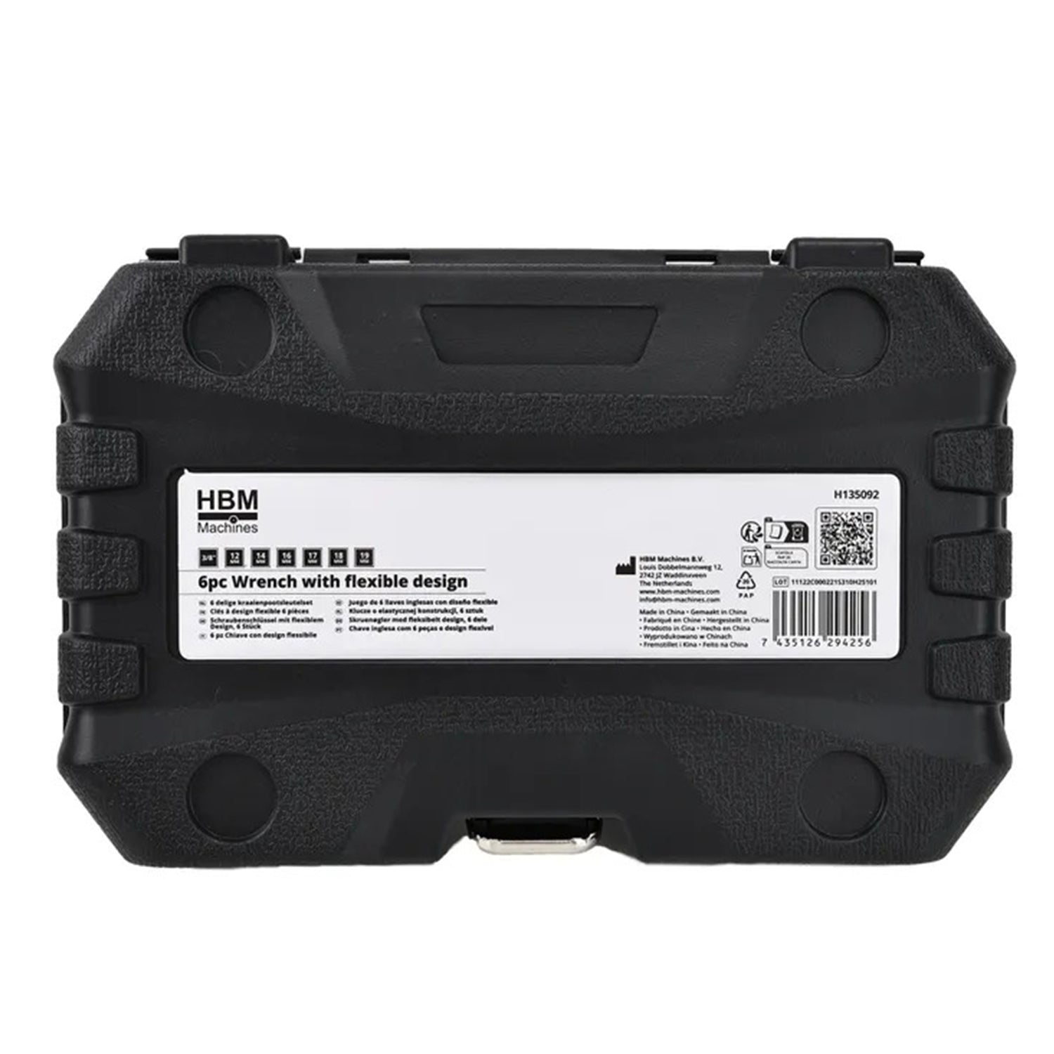 Set di 6 chiavi a bussola per iniettore diesel, set chiavi 3/8" poligonali aperte per raccordi carburatori iniettori, 12-19 mm Hbm