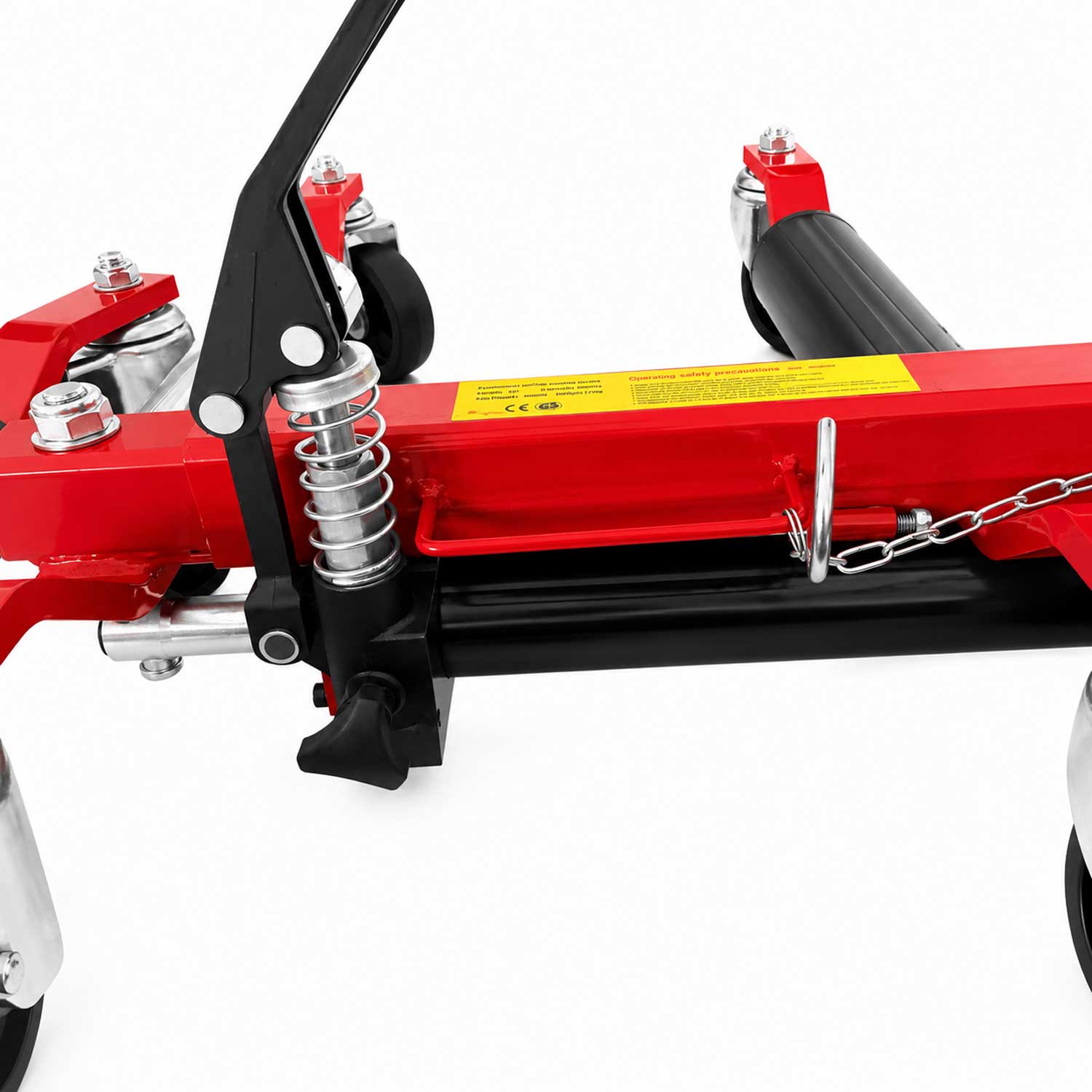 Dispositivo idraulico per spostamento veicoli incidentati , kit carrelli sposta auto moto danneggiate, set sollevatori-posizionatori parcheggio veicolo, garage, officina, con portata fino a 680 kg, Gebo Tools