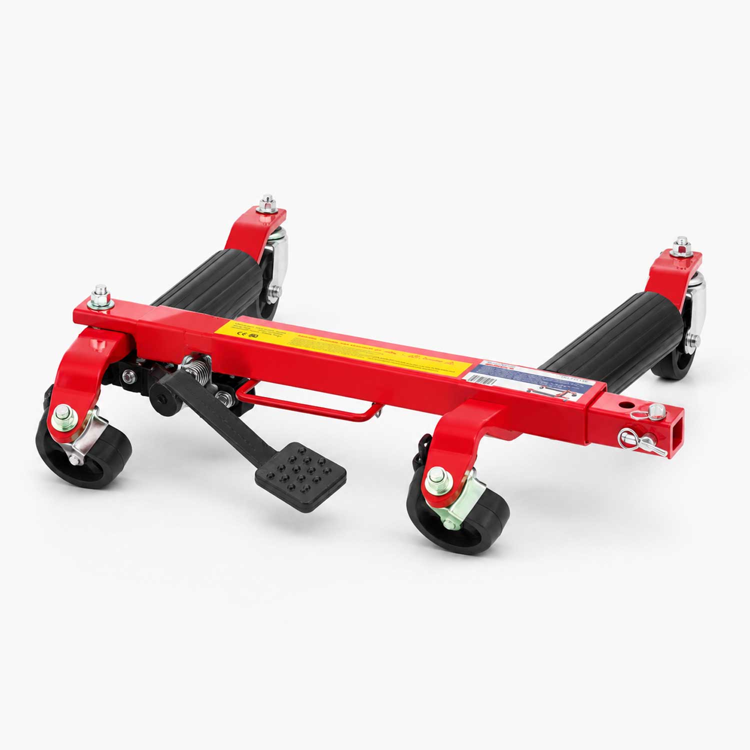 Dispositivo idraulico per spostamento veicoli incidentati , kit carrelli sposta auto moto danneggiate, set sollevatori-posizionatori parcheggio veicolo, garage, officina, con portata fino a 680 kg, Gebo Tools