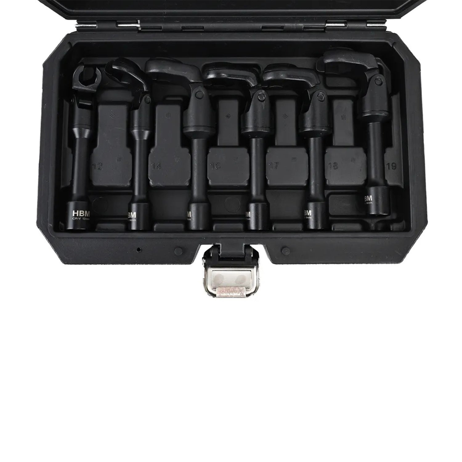 Set di 6 chiavi a bussola per iniettore diesel, set chiavi 3/8" poligonali aperte per raccordi carburatori iniettori, 12-19 mm Hbm