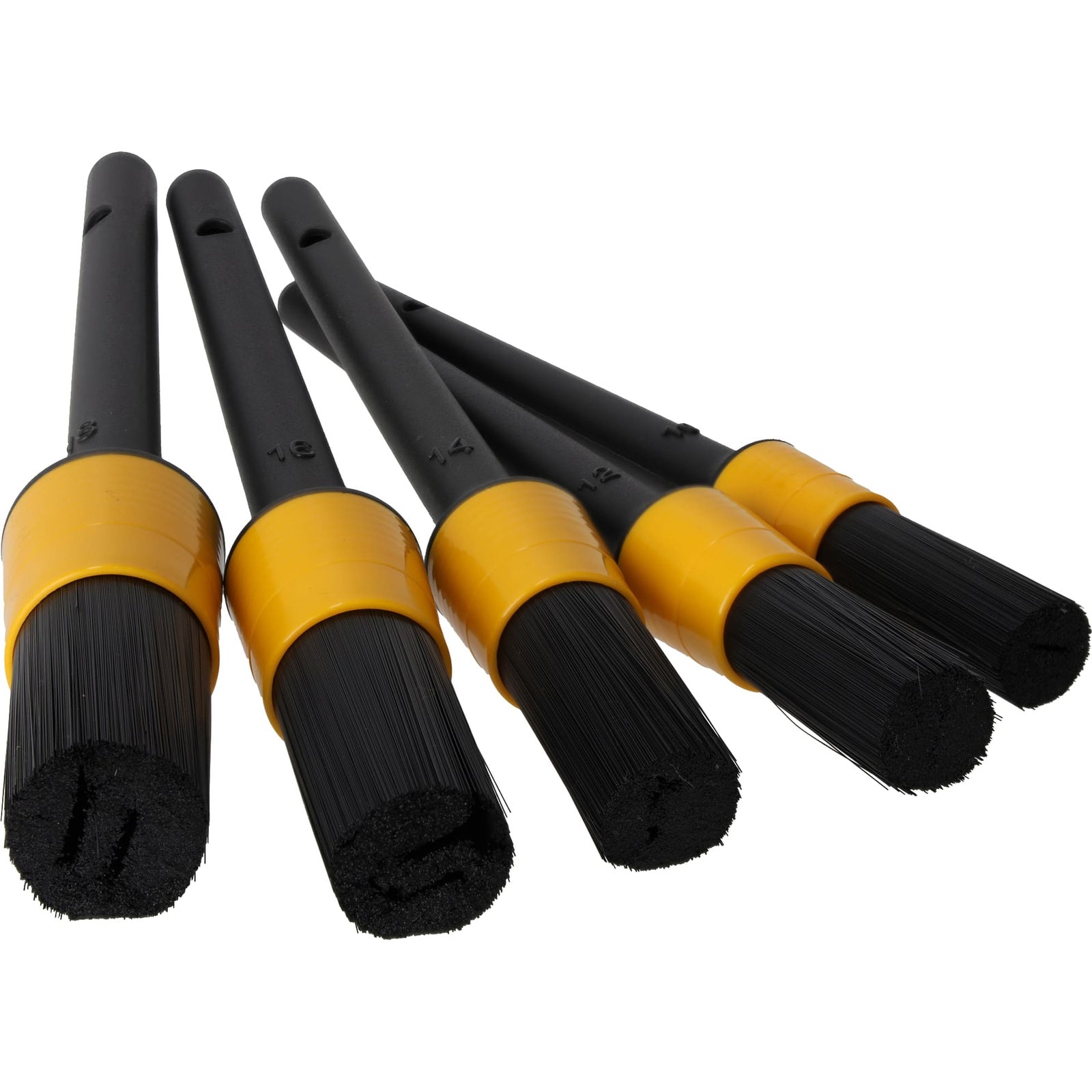 Set pulizia auto, spazzola per dettagli, detailing brush set, pulizia delicata e facile - uso universale - per cerchi, interni auto, motore, scarico, sedili, Ricambi, spazzole, pennelli, spugne, panni, 19 pezzi