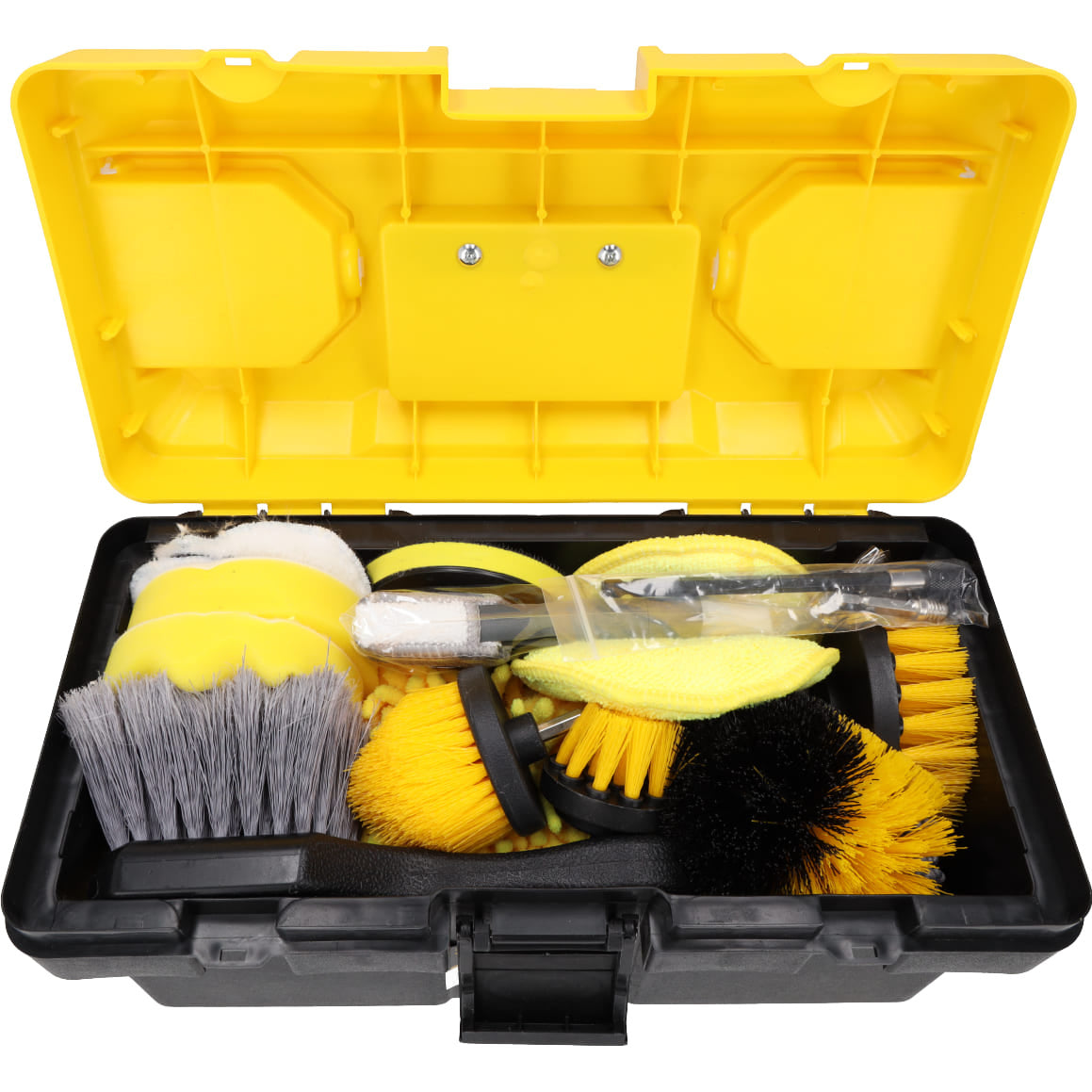 Set pulizia auto, spazzola per dettagli, detailing brush set, pulizia delicata e facile - uso universale - per cerchi, interni auto, motore, scarico, sedili, Ricambi, spazzole, pennelli, spugne, panni, 27 pezzi, Resser