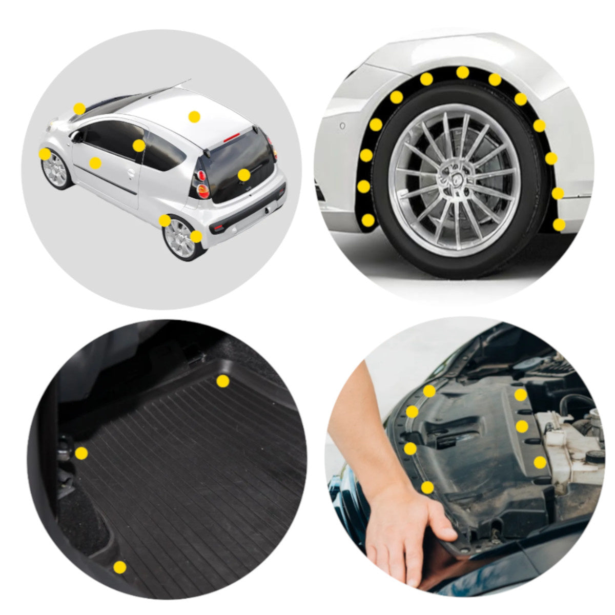 Clips di fissaggio universali per auto,confezione da 25 pezzi