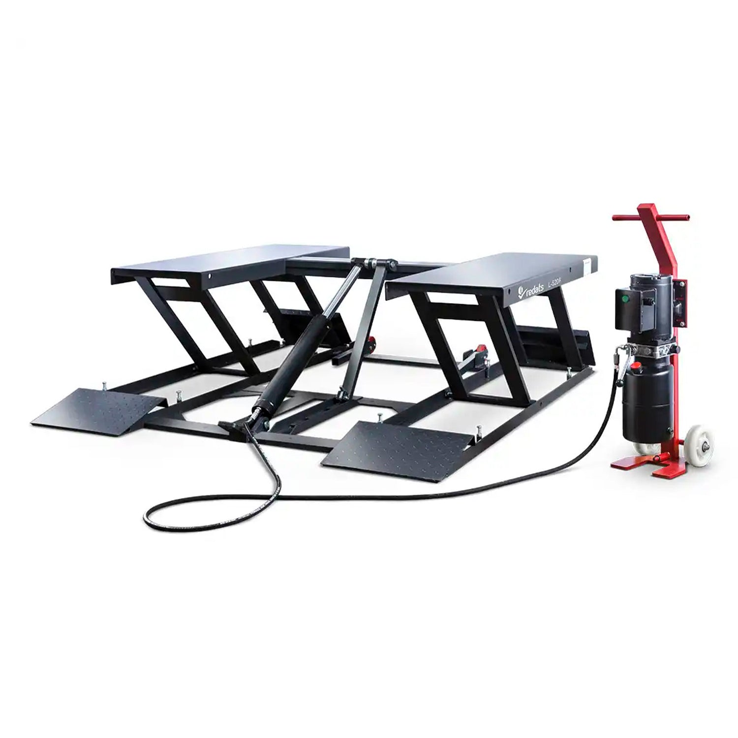 Cavalletto di montaggio per moto e auto leggere, capacità di carico 3 t, 220 V, sollevatore a doppia forbice con ruote, supporto per moto, ideale per gommisti, Redats