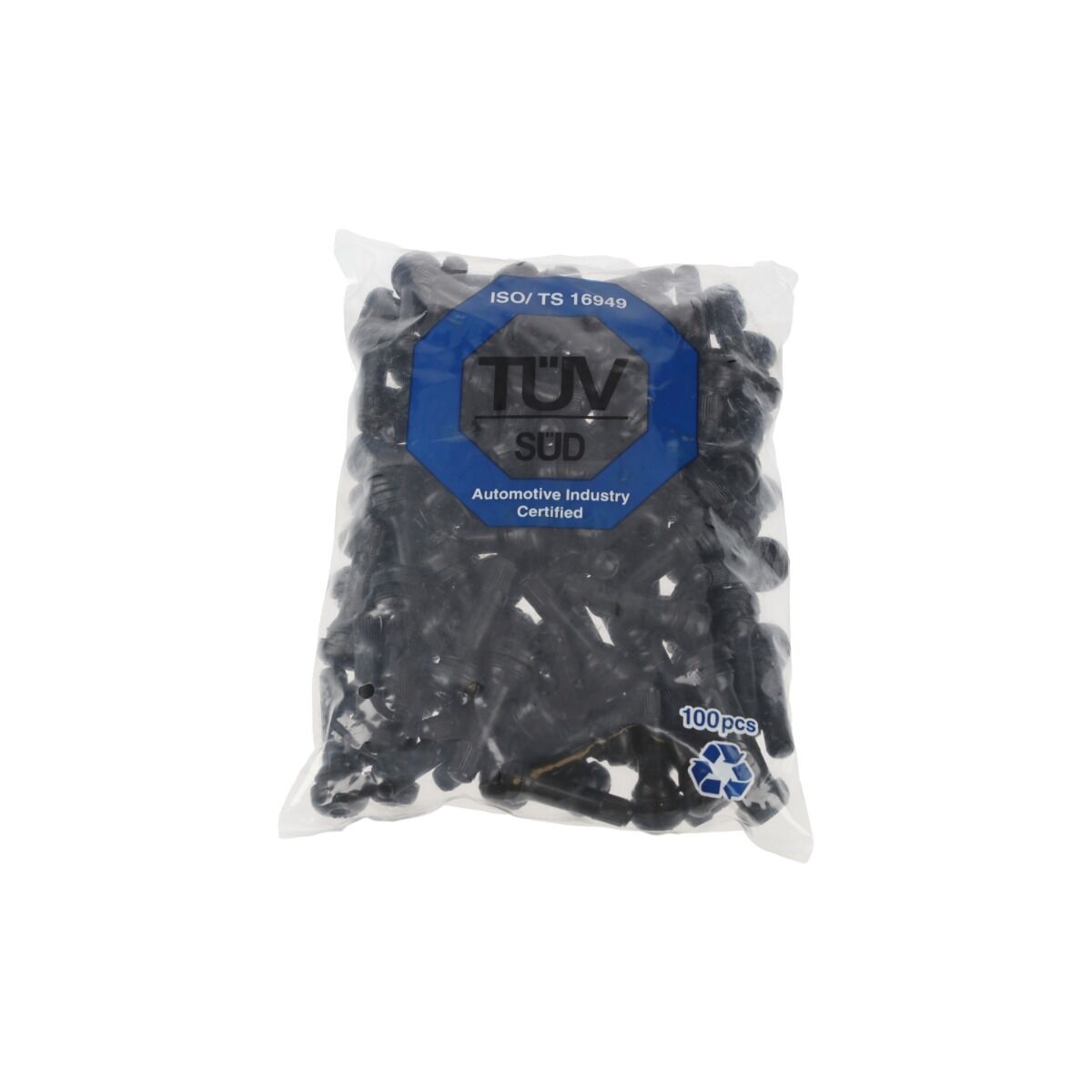 Valvole di gomma per pneumatici, set di 100 valvole tubeless TR414 Tuv