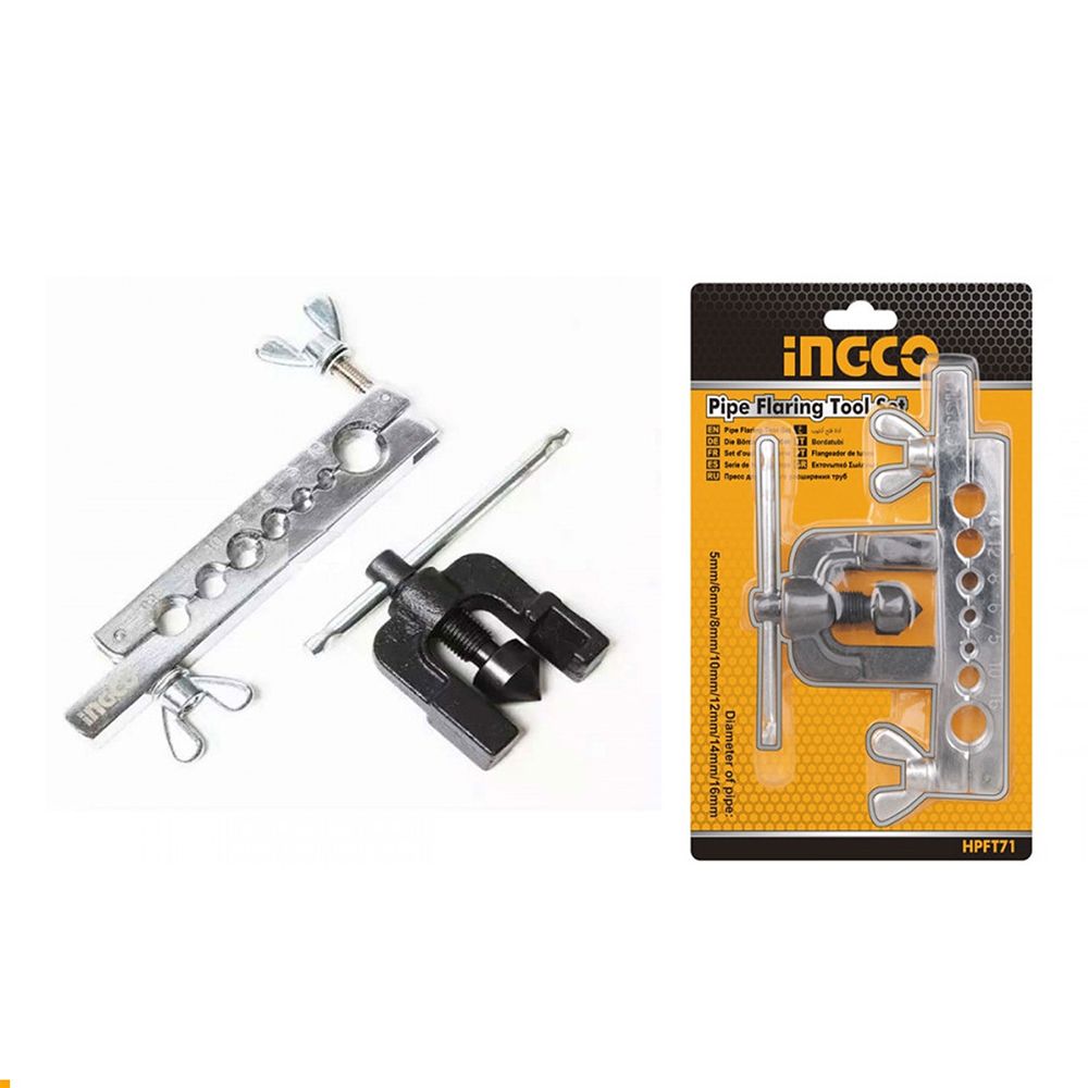 Kit di utensili per svasaturai i tubi dei freni, set tagliatubi per tubi in rame e alluminio 5–16 mm Ingco