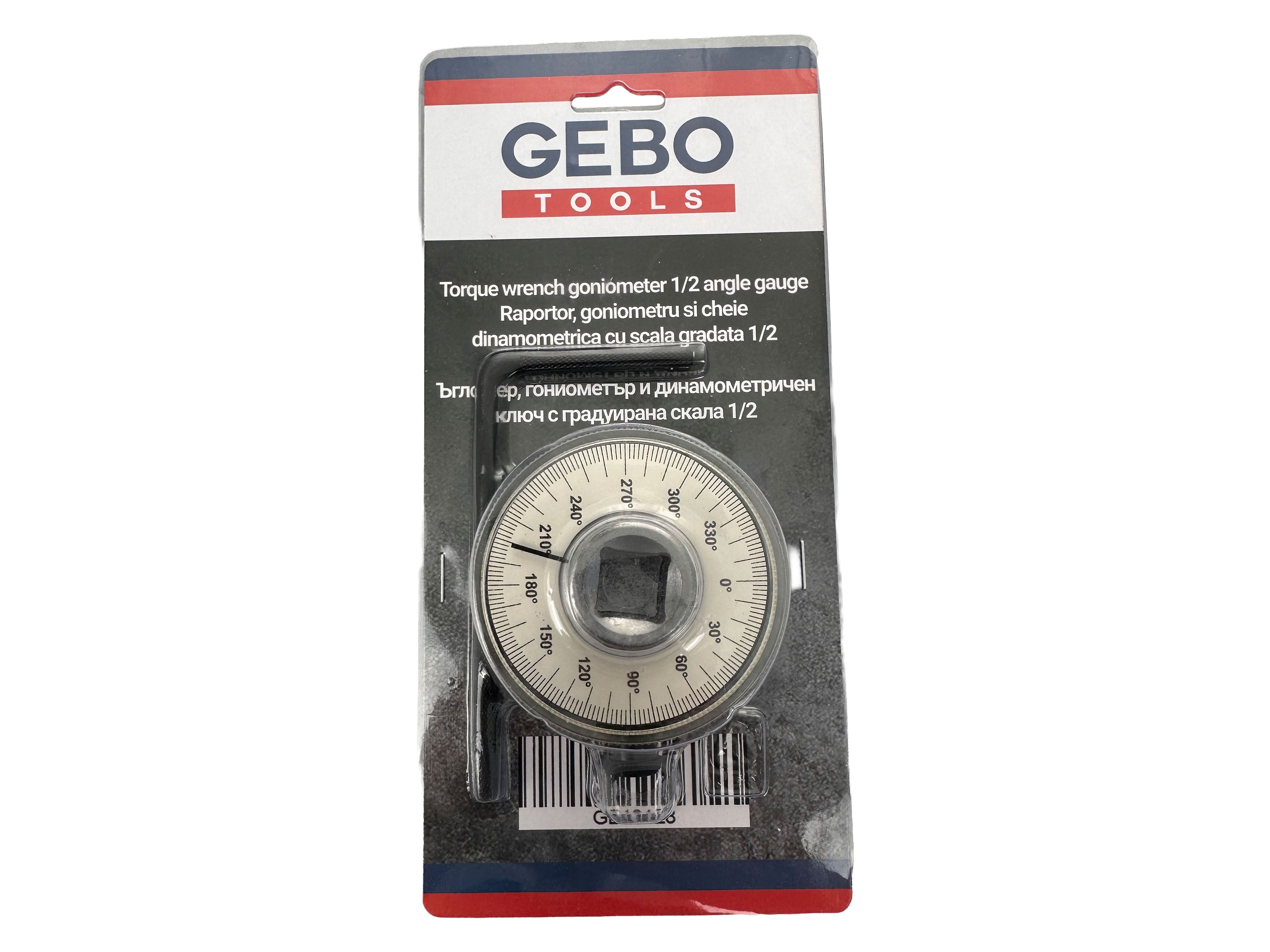 Goniometro 1/2'' per il serraggio controllato di dadi e viti con chiave dinamometrica Gebo Tools