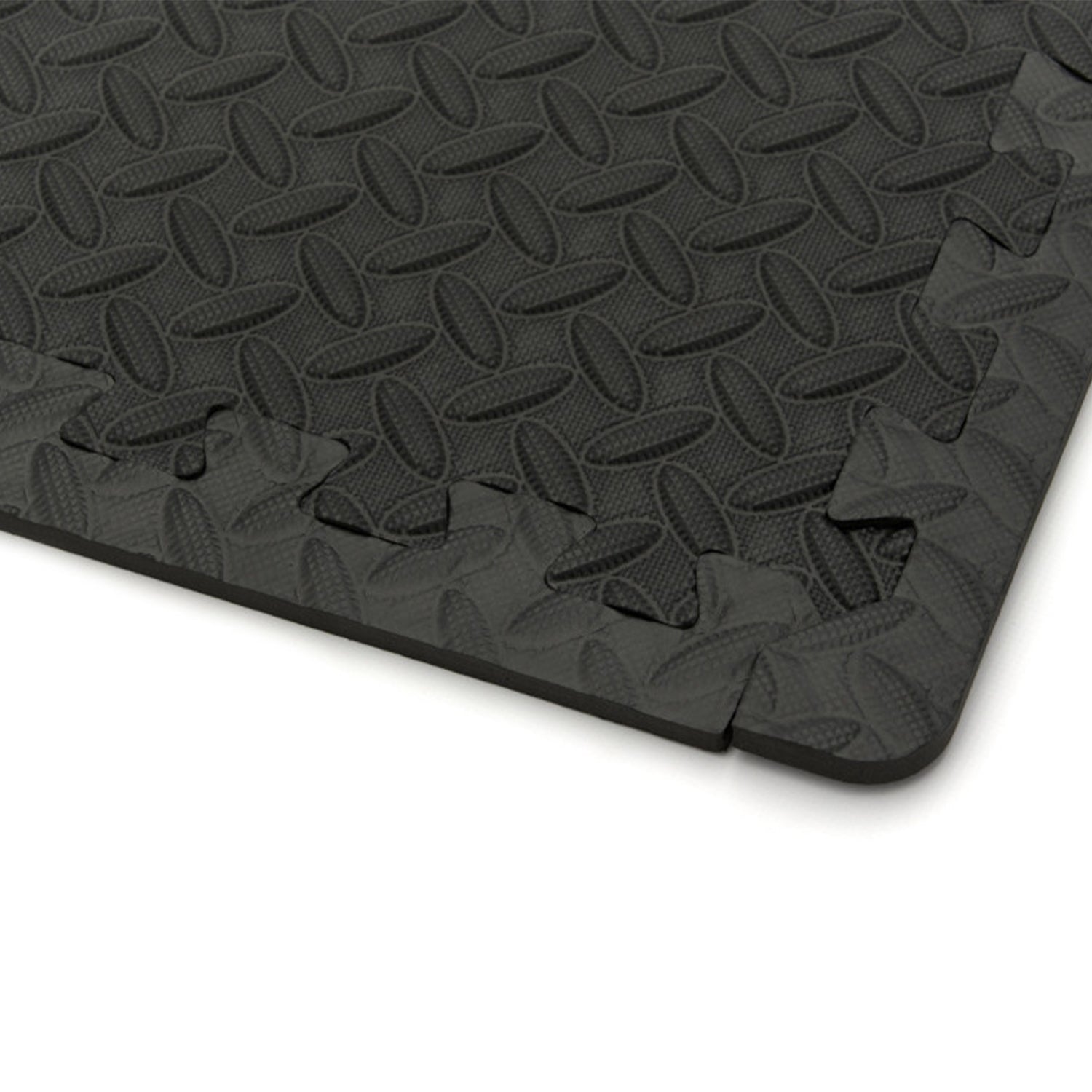 Piastrelle in schiuma EVA protezione pavimento, tappeto da fitness a puzzle, antiscivolo, pavimento protettivo incastro palestra, materassino per home gym, per palestra, garage, piscina, 61 × 61 cm HBM Machines