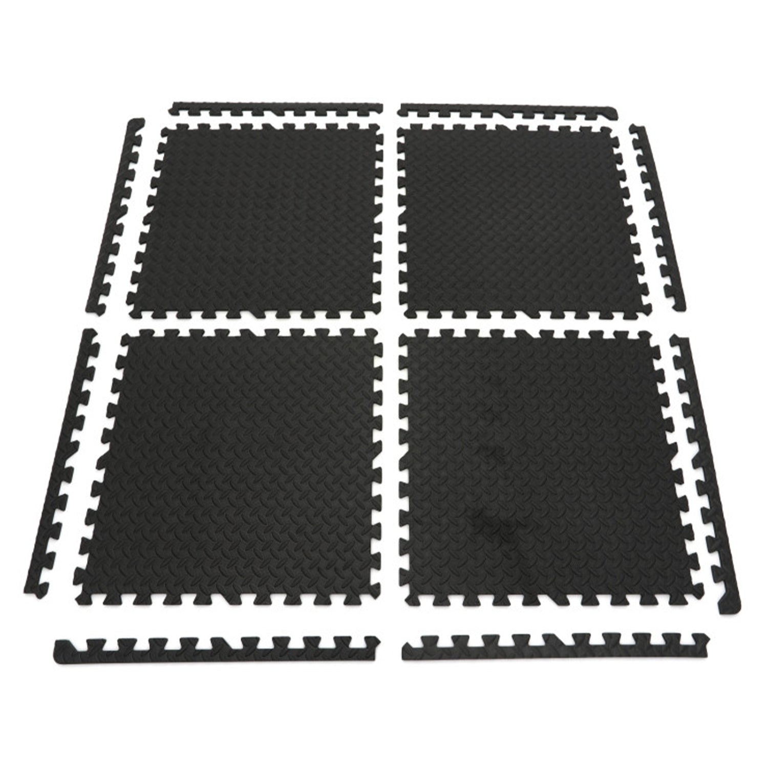 Piastrelle in schiuma EVA protezione pavimento, tappeto da fitness a puzzle, antiscivolo, pavimento protettivo incastro palestra, materassino per home gym, per palestra, garage, piscina, 61 × 61 cm HBM Machines