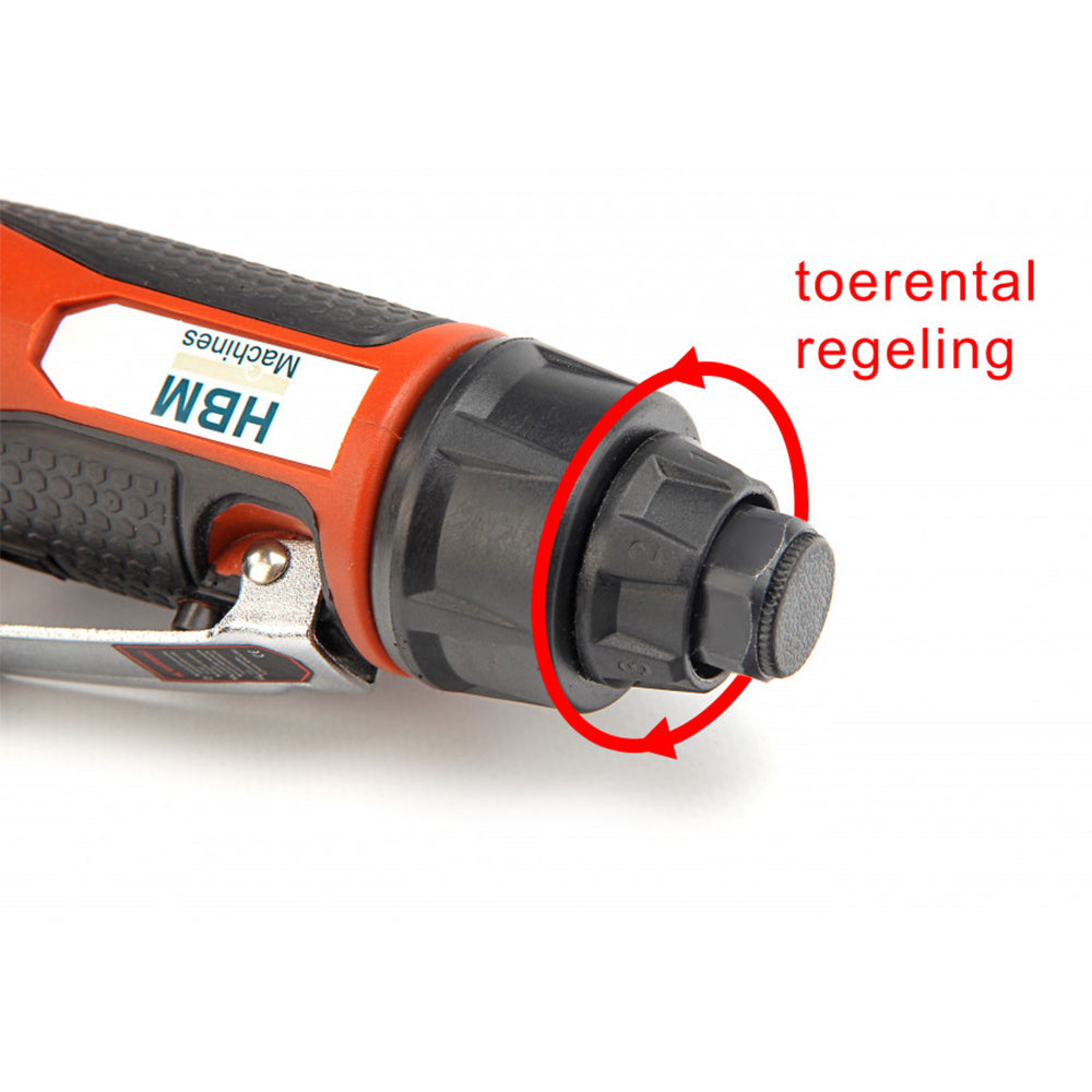 Smerigliatrice pneumatica assiale lunga, 125 mm e velocità regolabile Hbm
