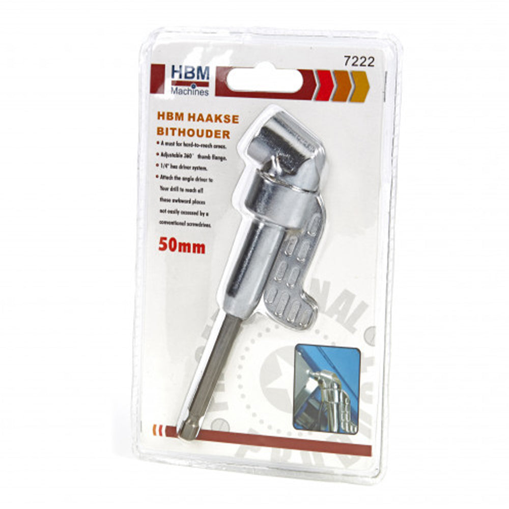 Adattatore supporto portainserti per trapano angolare a 90 gradi avvitatore per foratura in spazi stretti 50 mm HBM