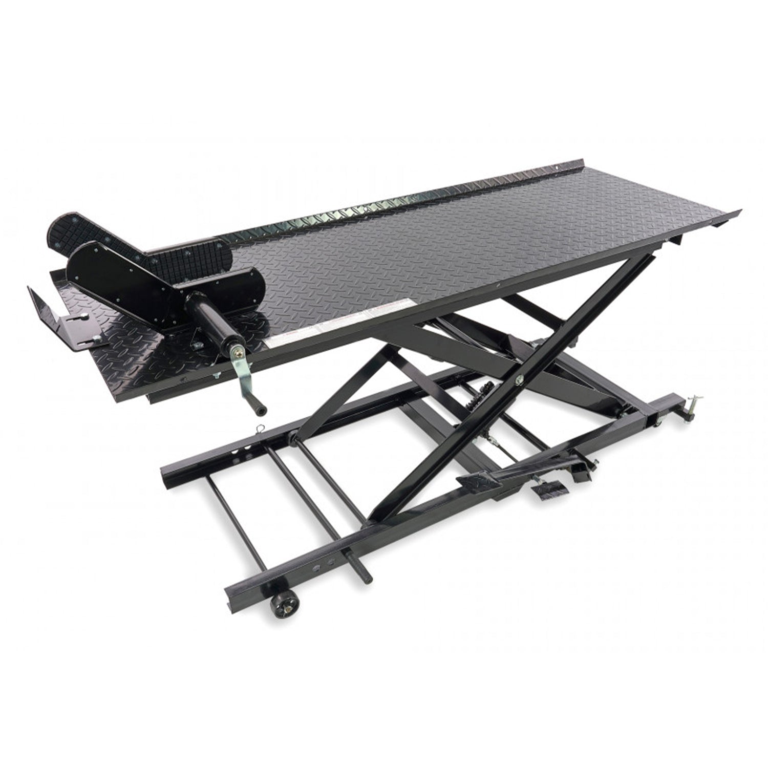 Ponte sollevatore idraulico per motocicli scooter 450 kg, piattaforma sollevatore idraulico, HBM 200 nero