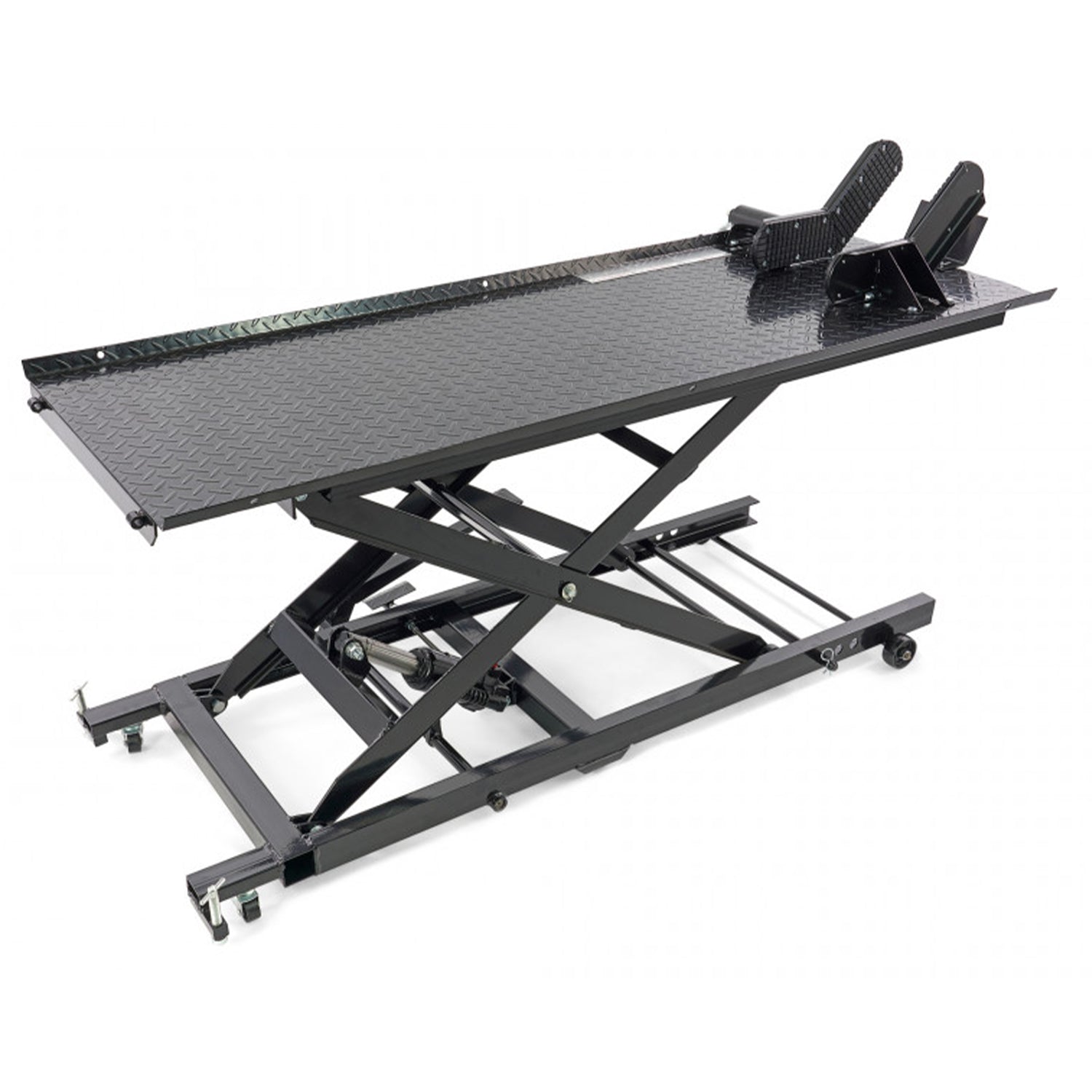 Ponte sollevatore idraulico per motocicli scooter 450 kg, piattaforma sollevatore idraulico, HBM 200 nero