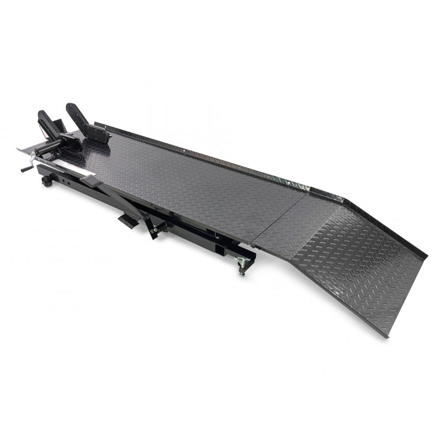 Ponte sollevatore idraulico per motocicli scooter 450 kg, piattaforma sollevatore idraulico, HBM 200 nero