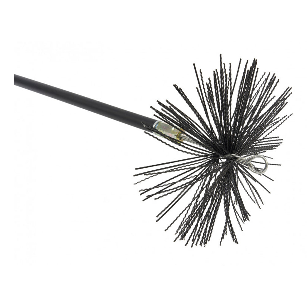 Kit pulizia pulizia canna fumaria stufa a pellet, scovolo spazzacamino, set 6 pezzi con dispenser per un utilizzo pratico e veloce, Hbm